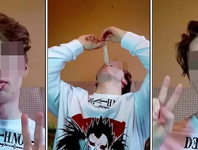 little shaver swallows cum from a regular condom gay japan bdsm porn