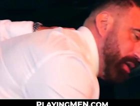 bald inventor Sir Peter struck and fingered Joe Casio gay porn top indonesia