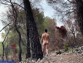 Risky naked hiking on the sunset! Almost get caught! Perfect nuisance hot man korean gay sex porn