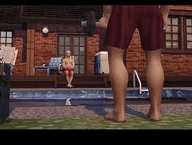 SIMS 4 - Sucking My Horny Direct Best Friend's Flannel hot shower jubilant porn