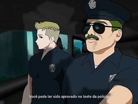 ( Gay ) Coroa Tenente da Policia gosta de sentar na rola dos novatos - Gay Bara Yaoi korean handsome porn gay