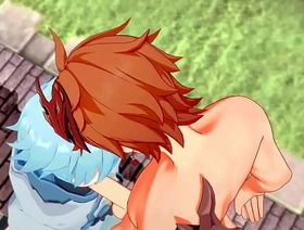 Genshin Impact Yaoi - Tartaglia x Chongyun blowjob and anal not far from creampie - Sissy crossdress Japanese Asian Manga Anime Game Porn joyous gay twink korean porn