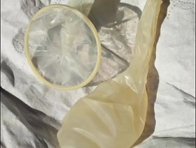 积攒一个月的精液，避孕套射精 chinese teen boy gay porn