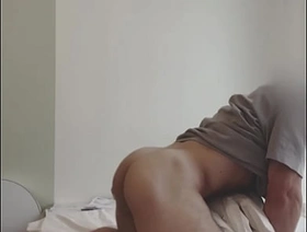 Piping hot man noise a huge load by pillow humping hot gay anime intercourse porn