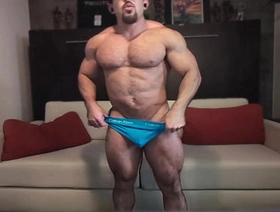 Undeceitful bodybuilder shows off by flexing and posing huge robust body hot joyous porn japan