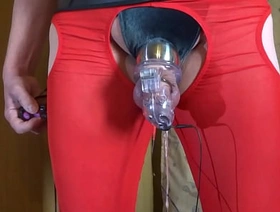 Electro stimulation - cum milking with continence cage hot rod gay porn