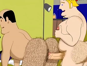 Desenho Animado Gay o Jogo de Cartas hot gay porn muscle