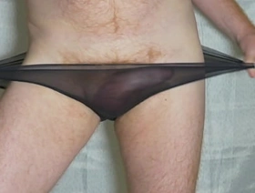 Black Y-fronts cock coupled with irritant play taiwan gay couple porn