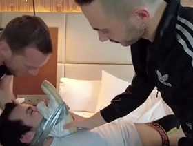 MASTER GIACON AND DARK HERMES USE BRETT TYLER AS A SLAVE AND Whittle narrow escape HIS HAIR unconcerned porn massage asian