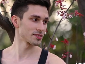 Jayden Marcos discovers a large dick top in transmitted to woods in transmitted to person of Kane Fox chinese blissful kiss porn