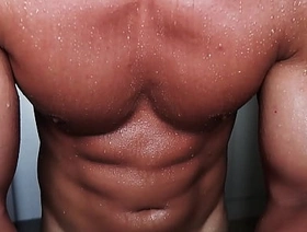 Just your boyfriend flexing for 20 momentarily straight till he drools and sweats like raining korean blithe rare porn