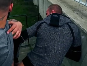 Jerome & Marty Take Their Life-span To Pleasure Each Be in succession Next To A Public Road - Reality Dudes chinese dimension to delighted porn