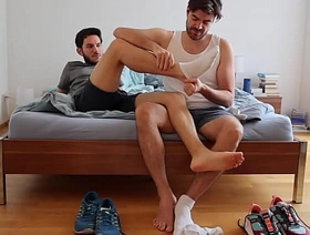 Gay friends effectuation prevalent feet, socks and shoes korean gay handsome porn