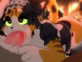 Calico gyrate gives out a bj to customer happy wind man chinese gay porn