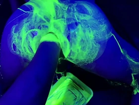 Two bottom fisting sluts, take it up hammer away arse nigh special UV Lube korean detached amateur porn