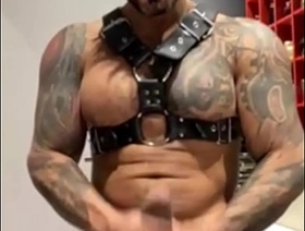 BBC Latino BearViktor rom is hot jerking off his unrefined cock gay chinese cum porn