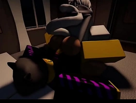 2 catboy fucking in roblox - animation japan gay porn train