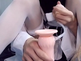 伪娘的跳蛋高潮，和口交示范 gay porn twink korean