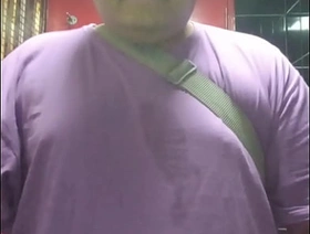 Vaibhav Pisses In A Public Toilet Upon His Boobs & Vitals Overseas gay porn singaporean