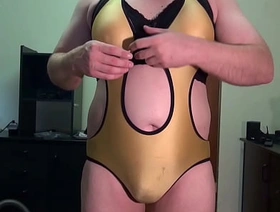 Fake Boobs E-Cup: Wet sheer swimsuit renounce big strapon tits. Shaved chubby Crossdresser Dastard Tobi00815 (050) korean gay pellicle porn