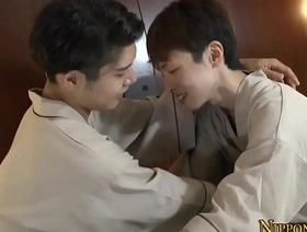 Lubed up japanese twink gets ass banged gay hot admass porn