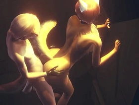 Furry Yaoi - Fox gives boy a handjob then fucks him against the wall in an alley - Anime Manga Asian Japanese Game Porn Jubilant hot indian Jubilant porn