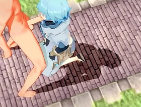 Genshin Onus Yaoi - Tartaglia x Chongyun HardSex - Sissy crossdress Japanese Asian Manga Anime Game Porn Merry chinese Merry dorm porn