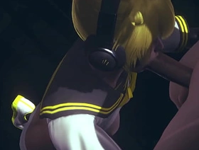 Vocaloid Femboy Yaoi - Can Len swallow this heavy cock? - Japanese Asian Manga anime game porn gay malaysia chinese gay porn