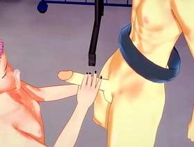 Jujutsu Kaisen Yaoi - Yuji Itadori Handjob and fucked by Sakuna - Sissy crossdress Japanese Asian Manga Anime Game Porn Gay gay porn chinese toilet