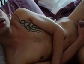 Thai Gay Boy Kai wanking his asian cock indonesian gay porn video