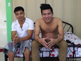 Asian Boy Rolly Gets Tickled and Jizzed On thailand gay sex porn