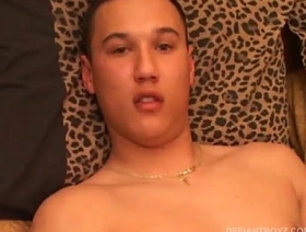 Twink Arik Strips Naked increased by Strokes Extensively His Cum korean sleep stream joyful porn