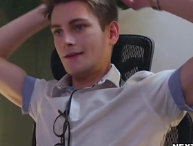 Tony Genius and Trevor Harris fuck within reach the slot korean well-pleased porn gangbang