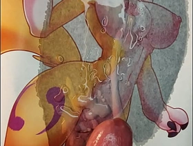 Sunglasses Renamon (Digimon) furry tribute (double) japan+gay+porn