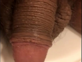 . My soft cock masturba-te bathroom Banheirao chinese gay daddy porn