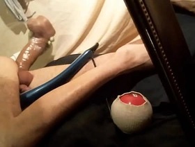 outwait slut dildo bumping his hole. vibe the cock nigh cum blithe asian muscle massage porn