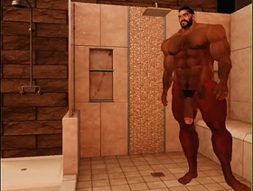 cam heyward relaxes in shower after a hard day korean gay porn sub