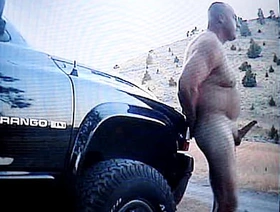 Naked and hard cock in front lake. porn gay indonesian