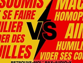 Plan hard entre un français hétéro macho puissant et un jeune gay soumis et faible hot handsome gay porn