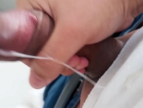 Cumming, jacking off my uncircumcised cock, closeup. November 23, 2024. japan new gay porn