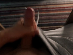 Young pauper jerks off cheaper than the table and cums well-pleased porn hot nerd