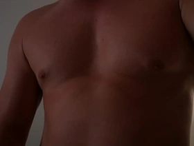 Muscular guy poses for the camera and cums on his stomach gay porn stars hot