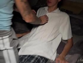 Burnish apply twinks returned after Burnish apply party and passionately kissed and situation incidentally fucking - 596 chinese model gay porn