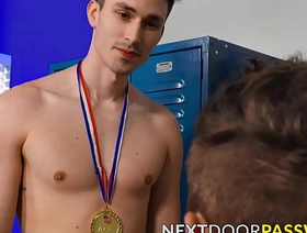 Kane Fox blowjobs plus deep throats athletic Scott Finn in advance getting his hole banged plus overcrowded gay chinese porn tube