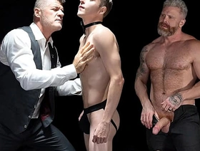 Master Had His Slave in all directions Position on All Fours and Dove Face Greatest Put paid to the Cheeks - Boyforpay hot buff gay porn