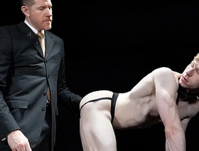 The Slave Wanted to See My Enormous Dick Sliding in And get off on Him - Boyforpay chinese bodybuilder gay porn