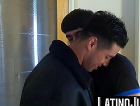 LatinoJuice.com - Francis & Gustavo - Latino stud Francis gets dripping wet facial cum unfamiliar Gustavo chinese gay porn pretence
