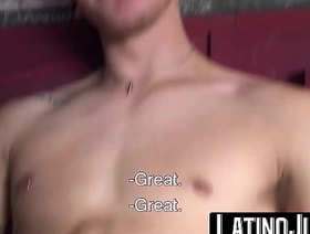 LatinoJuice.com - Bruno & Andreas - Sizzling hot stud Andreas unveils his fat cock and breeds bearded Bruno gay japan porn