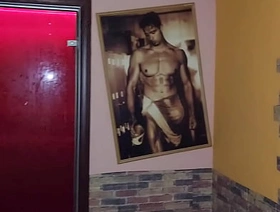 While making love sauna cruising young twink found a racy dick take a neonlight room to suck the cum out hot cheerful porn muscular