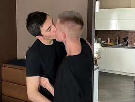 hairy guy with a big dick fucked sweet student twink's tight asshole chinese gay porn student